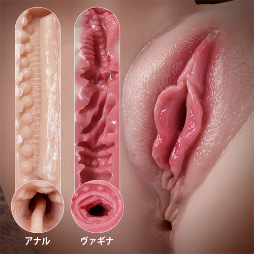 電動タイプ 10種振動完全防水 二穴構造 TPE素材 3kg リアルヒップ 大型オナホール画像2