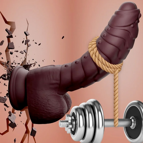 チョコチン 電動ディルド 強力吸盤イボ群付き画像6