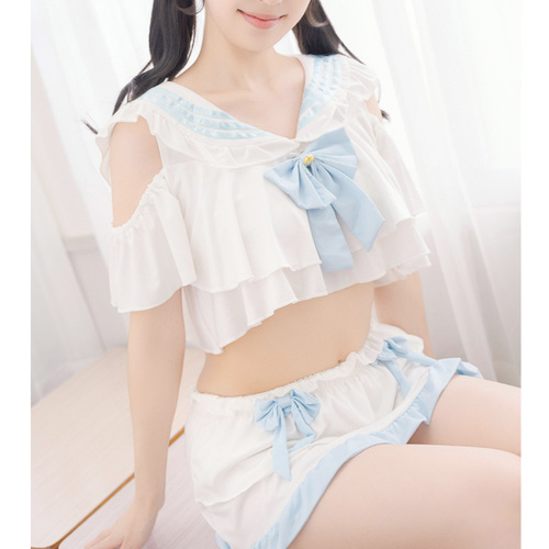 DOLCE pink スクールコス えちえちセーラー フリル画像4