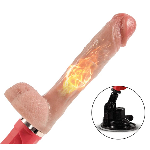 ピストン狂乱 超強力吸盤 加温機能 IPX7完全防水 16cm挿入長 電動ディルド画像7