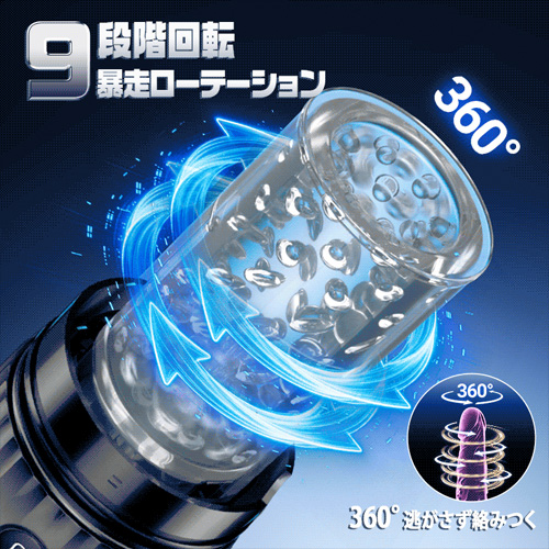 フェラストーム 9回転×4吸引×舌舐め リアル陰唇 ワンタッチ絶頂 電動オナホール画像2