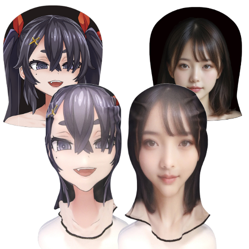 プリントメッシュ全頭マスク