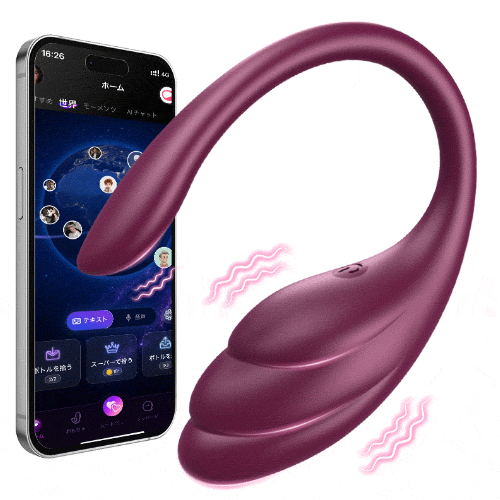 カップル対応 ウェアラブルローター パワフル振動 APP遠隔操作 9モード IPX6防水 静音 ソフトシリコン