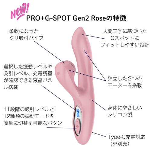 Satisfyer PRO+G-SPOT Gen2 サティスファイヤー プロ+Gスポット ジェネレーション2画像4