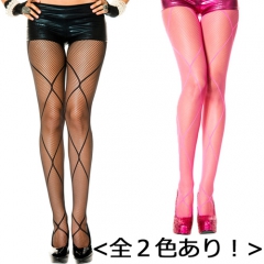 ビッグダイアモンドネットデザイン フィッシュネットパンティストッキング
