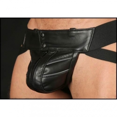 レザースポーツジョック Leather Sport Jock Grey