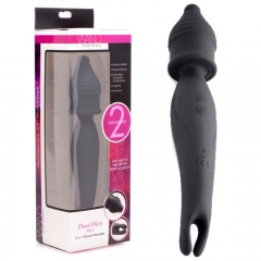 デュアルディーバ 2in1シリコンマッシャージャー (ブラック) 