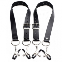 4点式クランプ仕様のラビアスプレッダー Spread Labia Spreader Straps with Clamps