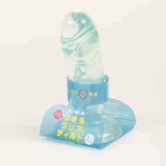 純国産 ぷにっとりあるクリアディルド9cm 初心者用