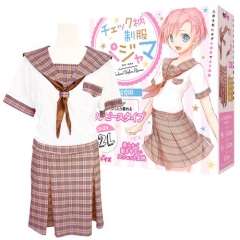チェック柄制服パジャマ おとこの娘用