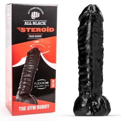 All Black Steroid Anal Dildo Gym Buddy 35×8cm