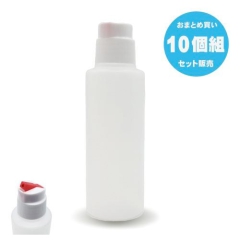 空容器 10個組 100ml 赤プッシュタイプ