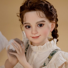 AXB Doll ラブドール 新型110cm バスト平 ボディリアルメイク シリコン製頭部+TPEボディ