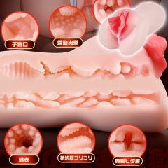 禁欲崩壊 熟ビラ ねっとり絡みつく 肉壺構造 660g 二穴非貫通オナホ