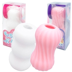 男女兼用リバーシブル もちぷよる？ しろいもち ピンクのぷよ