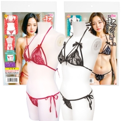 セクシーレースランジェリー レッド ブラック