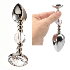 Beaded Metal Jewel Butt Plug ビーデッドメタルジュエルバットプラグ