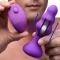 擬似ピストンタイプの電動アナルプラグ 7X Slim Ribbed Thumping Silicone Anal Plug