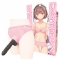 オープンバックレースリングショーツ ピンク おとこの娘用