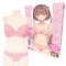 レーシーブラ＆ショーツ ピンク おとこの娘用