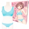 シームレスブラ＆ショーツ ライトブルー おとこの娘用