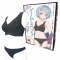 シームレスブラ＆ショーツ ブラック おとこの娘用
