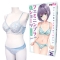 フェミニンブラ＆ショーツ おとこの娘用 サックスブルー